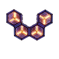 Pack 2 Projecteurs Retro Led 3x50W COB + 36 Led RGB