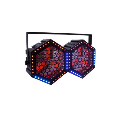 Pack 2 Projecteurs Retro Led 3x50W COB + 36 Led RGB