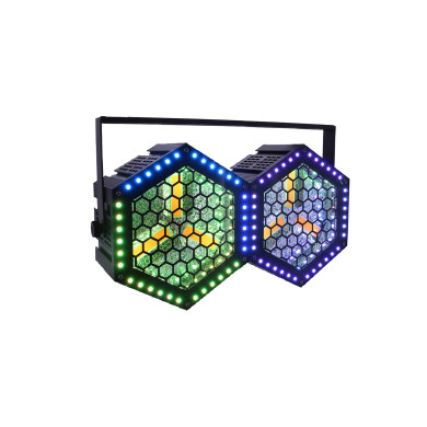 Pack 2 Projecteurs Retro Led 3x50W COB + 36 Led RGB
