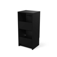 Meuble Rangement Vinyle Finition Noire