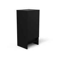 Meuble Rangement Vinyle Finition Noire