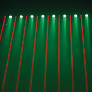 Barre 8 Lasers Rouge + 8 Leds