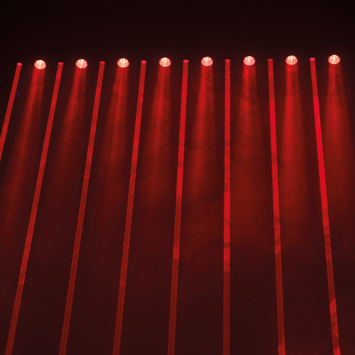 Barre 8 Lasers Rouge + 8 Leds