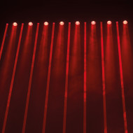 Barre 8 Lasers Rouge + 8 Leds