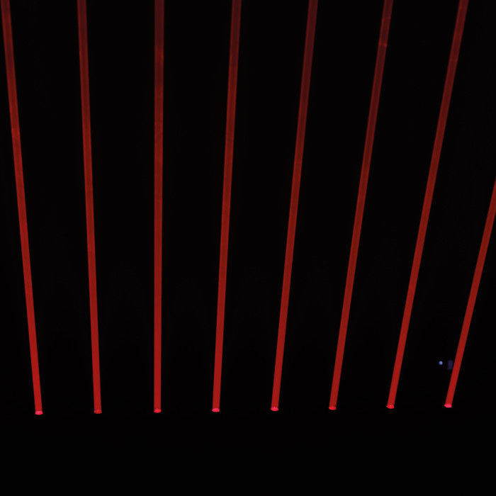 Barre 8 Lasers Rouge + 8 Leds