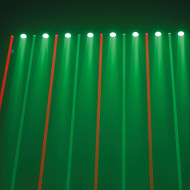 Barre 8 Lasers Rouge Vert + 8 Leds