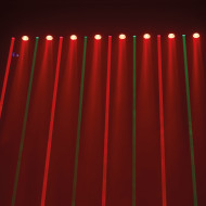 Barre 8 Lasers Rouge Vert + 8 Leds