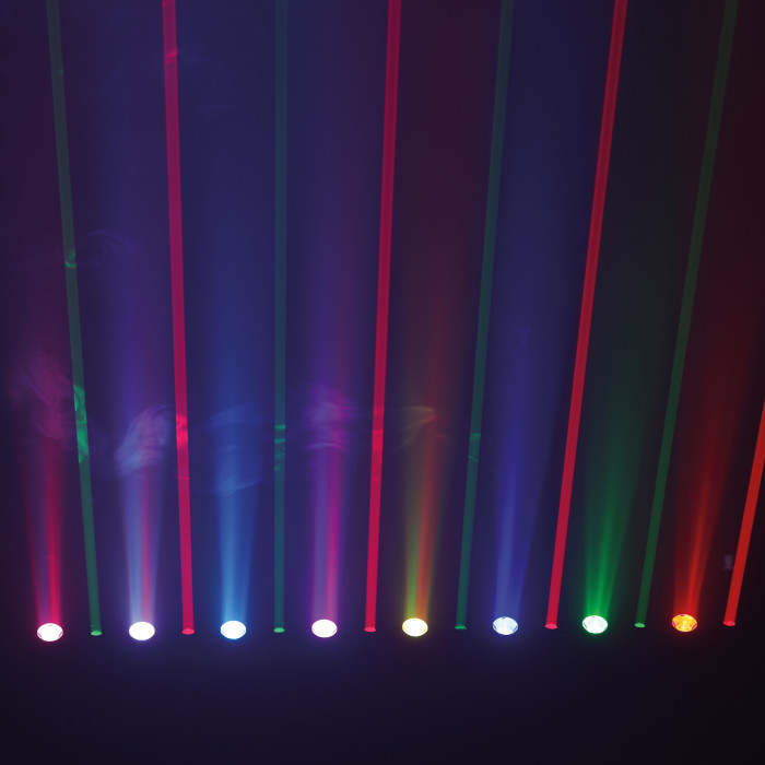Barre 8 Lasers Rouge Vert + 8 Leds