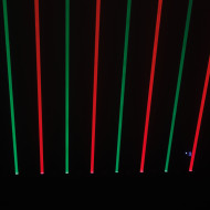 Barre 8 Lasers Rouge Vert + 8 Leds