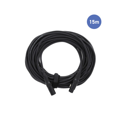 Câble 15m - XLR 3 PIN Mâle - XLR 3 PIN Femelle