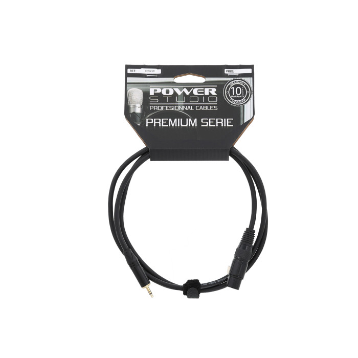 Câble 1,5m - XLR 3 PIN Femelle - MINI JACK STEREO