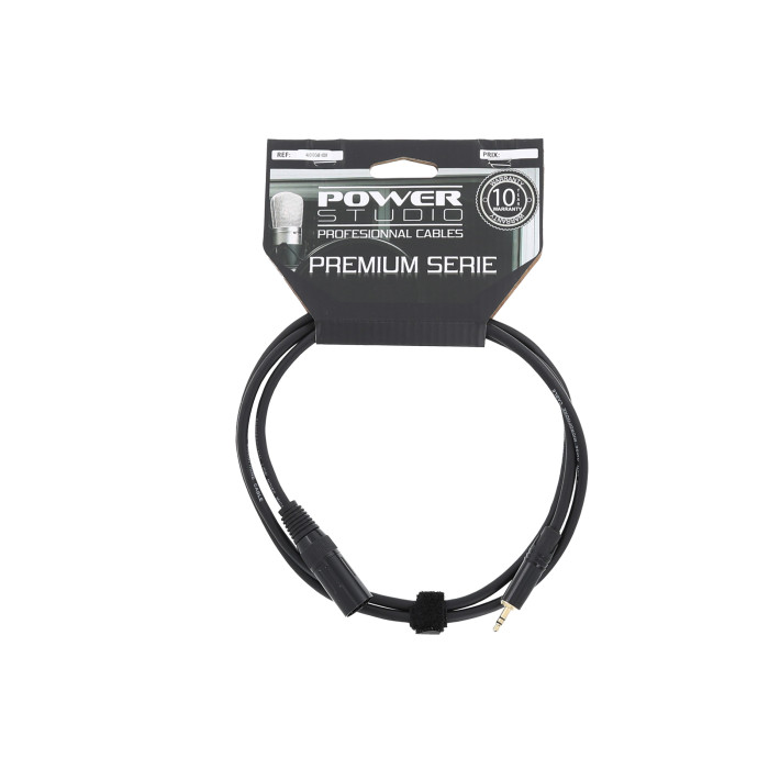 Câble 1,5m - XLR 3 PIN Mâle - MINI JACK STEREO