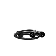 Câble 0,5m - XLR 3 PIN Femelle - 2 XLR 3 PIN Mâle