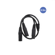 Câble 0,5m - XLR 3 PIN Femelle - 2 XLR 3 PIN Mâle