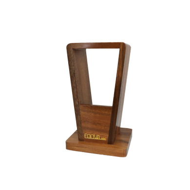 Support Casque Marron Huilé