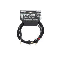 Câble 3m - JACK STEREO Mâle - 2 RCA Mâle