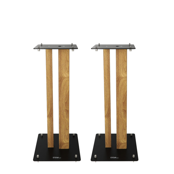 Pieds d'Enceintes Par Paire - Finition Bois