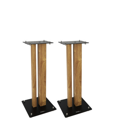 Pieds d'Enceintes Par Paire - Finition Bois