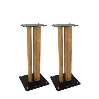 Pieds d'Enceintes Par Paire - Finition Bois