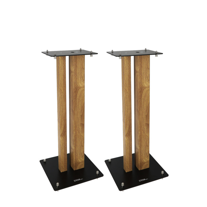 Pieds d'Enceintes Par Paire - Finition Bois