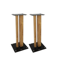 Pieds d'Enceintes Par Paire - Finition Bois