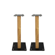Pieds d'Enceintes Par Paire - Finition Bois