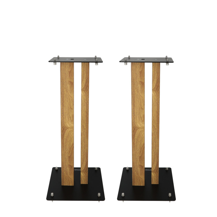 Pieds d'Enceintes Par Paire - Finition Bois
