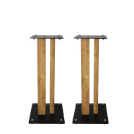 Pieds d'Enceintes Par Paire - Finition Bois