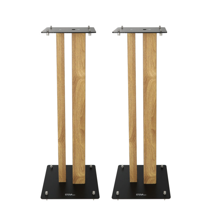 Pieds d'Enceintes Par Paire - Finition Bois