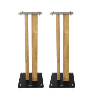 Pieds d'Enceintes Par Paire - Finition Bois