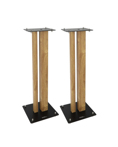 Pieds d'Enceintes Par Paire - Finition Bois