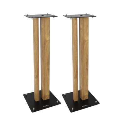 Pieds d'Enceintes Par Paire - Finition Bois