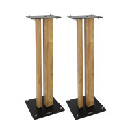 Pieds d'Enceintes Par Paire - Finition Bois