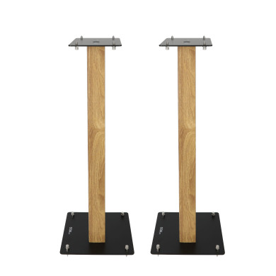 Pieds d'Enceintes Par Paire - Finition Bois