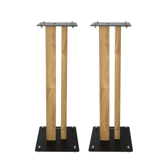 Pieds d'Enceintes Par Paire - Finition Bois