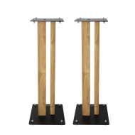 Pieds d'Enceintes Par Paire - Finition Bois
