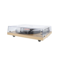 Platine Vinyle Hifi à Courroie USB/Récepteur Bluetooth + Enceintes Passives en Finition Hêtre