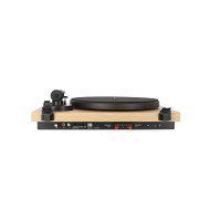 Platine Vinyle Hifi à Courroie USB/Récepteur Bluetooth + Enceintes Passives en Finition Hêtre