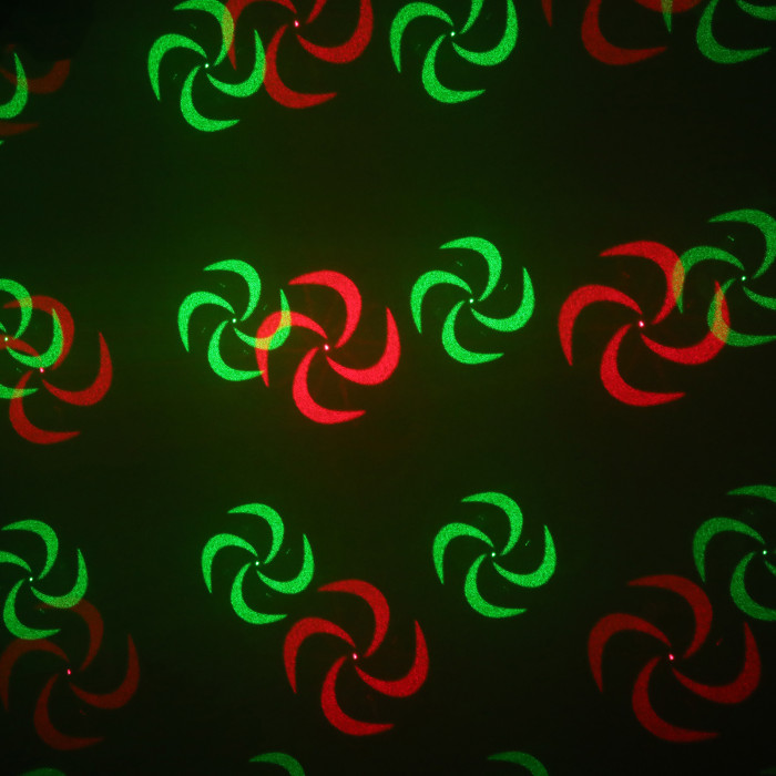 Jeux de lumière 4-en-1 : Flower Multi-faisceaux,Wash, Strobe, Laser multipoints Rouge et Vert