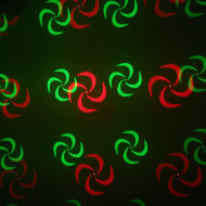 Jeux de lumière 4-en-1 : Flower Multi-faisceaux,Wash, Strobe, Laser multipoints Rouge et Vert