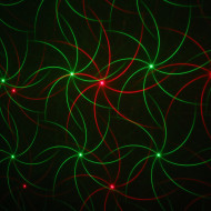 Jeux de lumière 4-en-1 : Flower Multi-faisceaux,Wash, Strobe, Laser multipoints Rouge et Vert