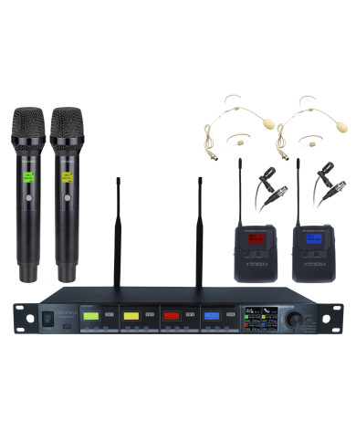 Double Micro Main Et Micro Serre-Tête UHF - True Diversity Serie