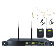 Double Micro Serre Tête UHF  - True Diversity Serie