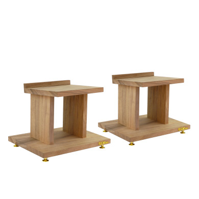 Pieds D'Enceintes Hifi Vintage - Finition Bois - Vendue Par Paire