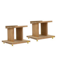 Pieds D'Enceintes Hifi Vintage - Finition Bois - Vendue Par Paire