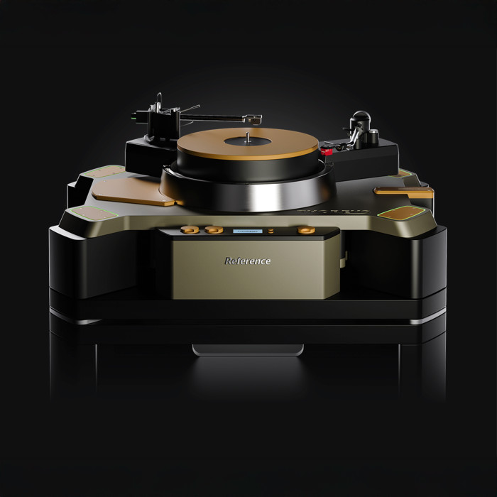 Platine Vinyle Premium Avec Isolation Et Multi-bras - GREEN / GOLD