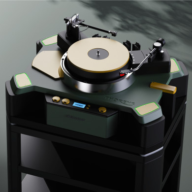 Platine Vinyle Premium Avec Isolation Et Multi-bras - GREEN / GOLD