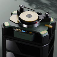 Platine Vinyle Premium Avec Isolation Et Multi-bras - GREEN / GOLD