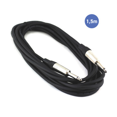 Câble 1,5m - JACK MONO Mâle - JACK MONO Mâle