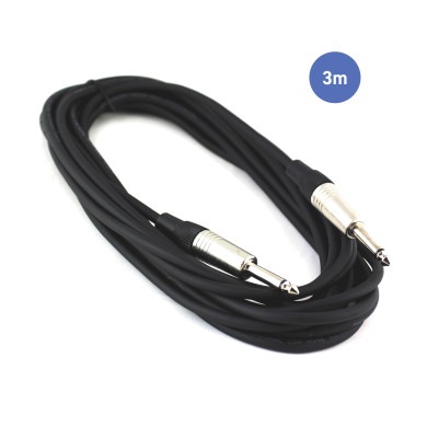 Câble 3m - JACK MONO Mâle - JACK MONO Mâle